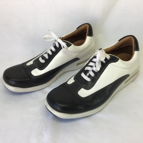 Cole Haan Men Leather White Black Shoes 14M - Picture 3 of 11